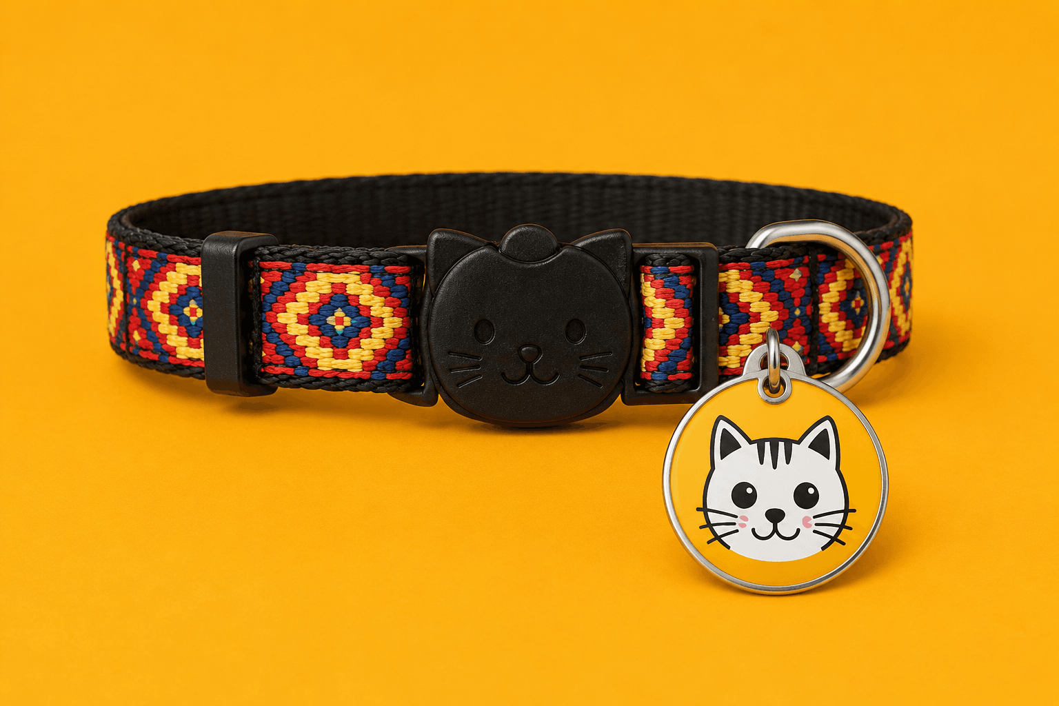 Pet Koi Smart Pet Tag bundled with a pet collar